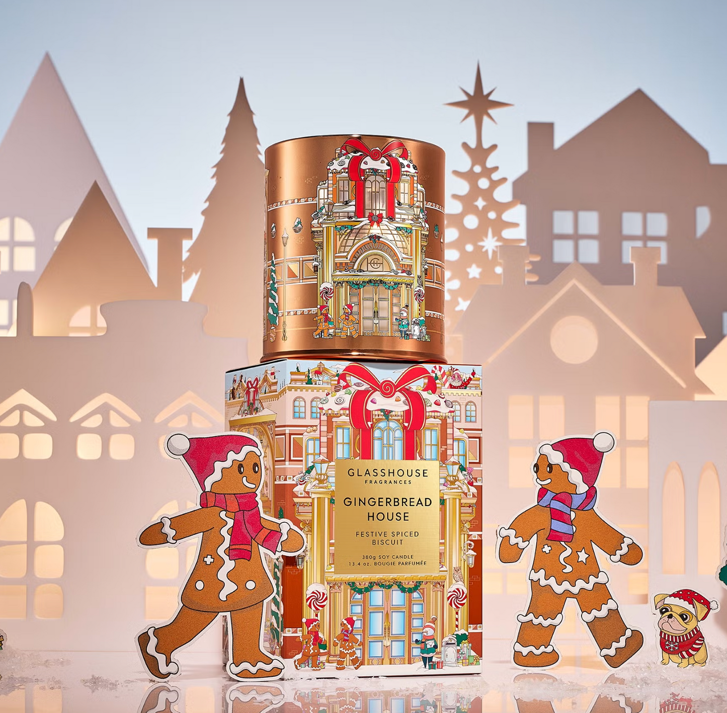 Glasshouse Christmas Candle Gingerbread - 13.4oz