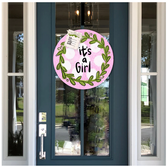 It's a Girl Door Hanger