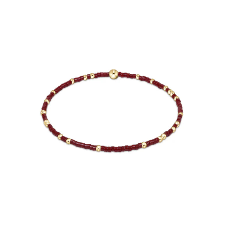 Gameday Hope Unwritten Bracelet - Wine/ Gold