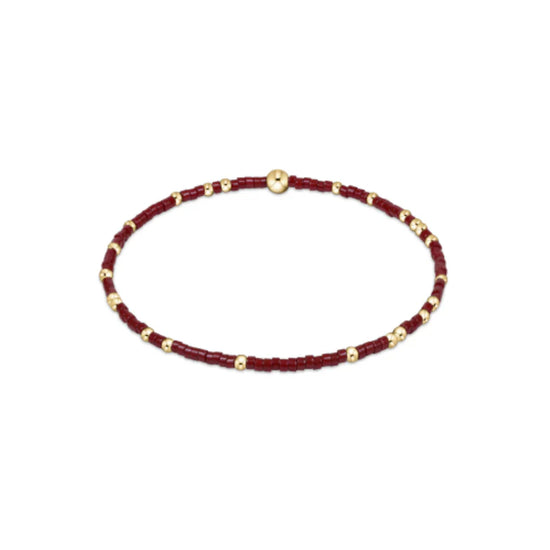 Gameday Hope Unwritten Bracelet - Wine/ Gold