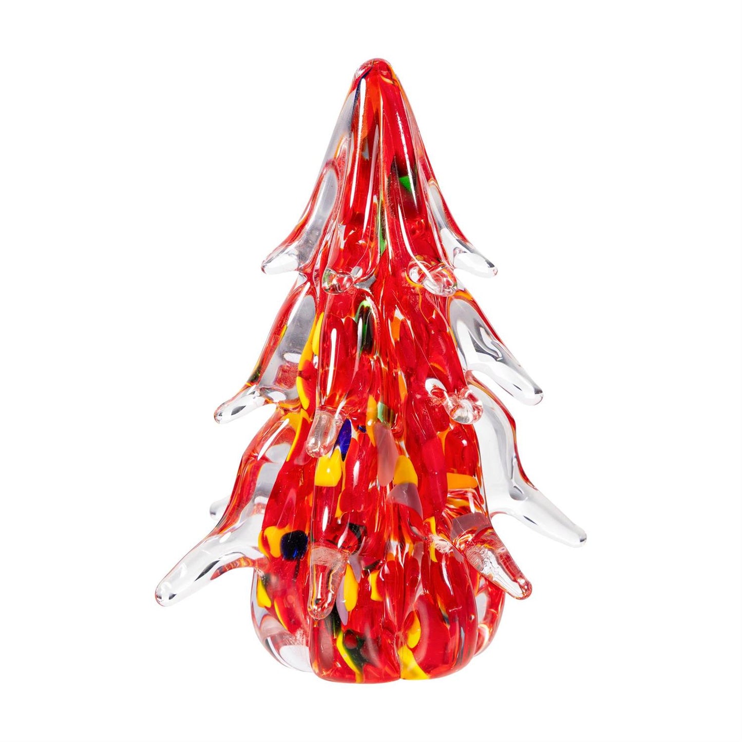 Heartfelt Cheer Table Decor Art Glass Tree