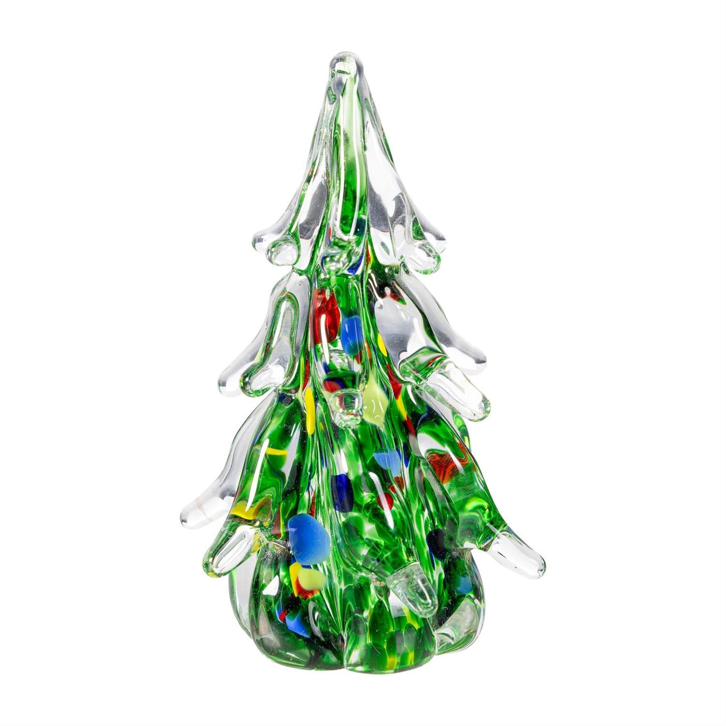 Heartfelt Cheer Table Decor Art Glass Tree