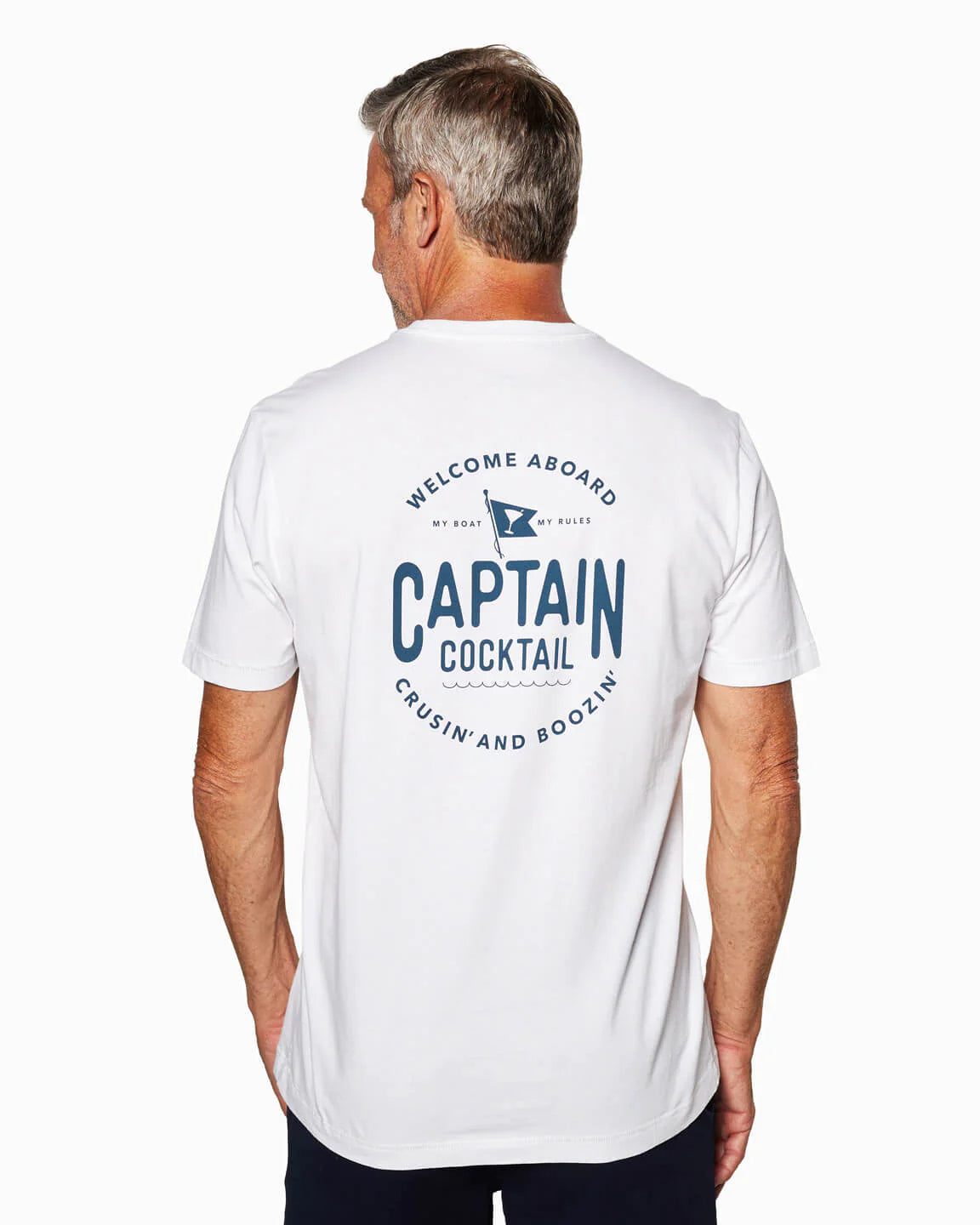 White Captain Cocktail T-Shirt