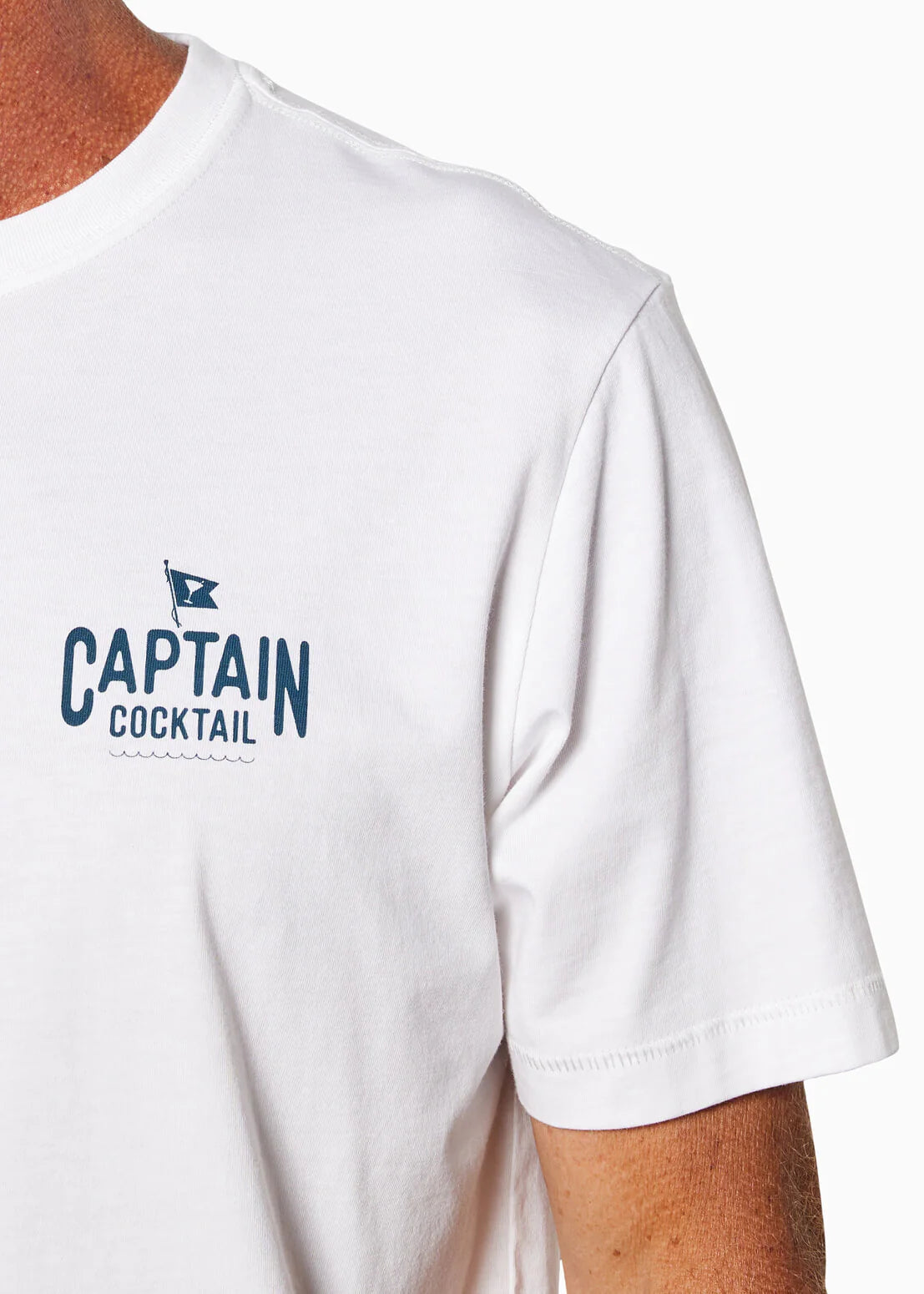 White Captain Cocktail T-Shirt