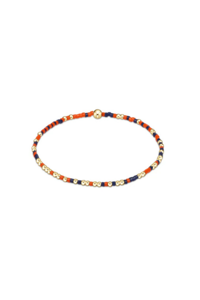 Gameday Hope Unwritten Bracelet - Orange/ Matte Navy