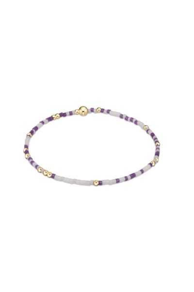 Gameday Hope Unwritten Bracelet - Purple/ White