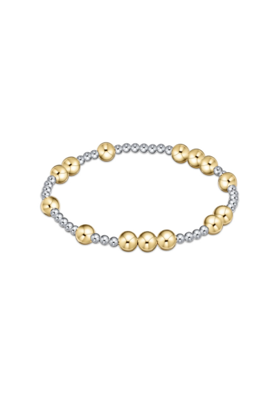 Hope Unwritten 6mm Bead Bracelet - Mixed Metal