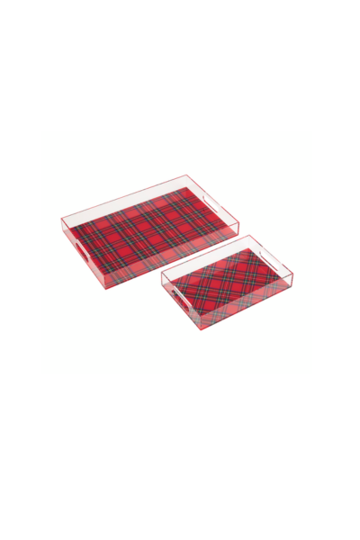 Tartan Acrylic Tray Large