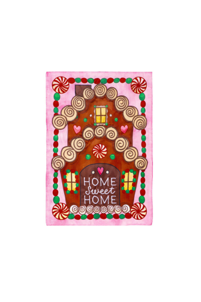 Home Sweet Home Applique Garden Flag