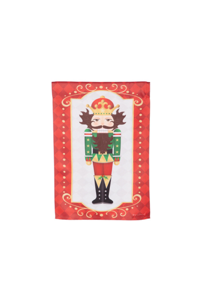 Trio Nutcracker Reversible Suede Garden Flag