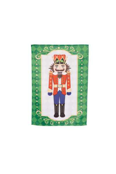 Trio Nutcracker Reversible Suede Garden Flag