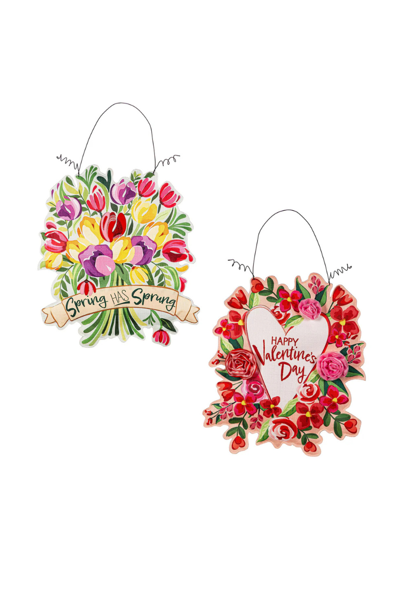 Valentines/Spring Has Sprung Door Hanger