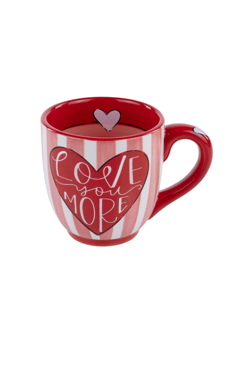 Striped Love You More Mug