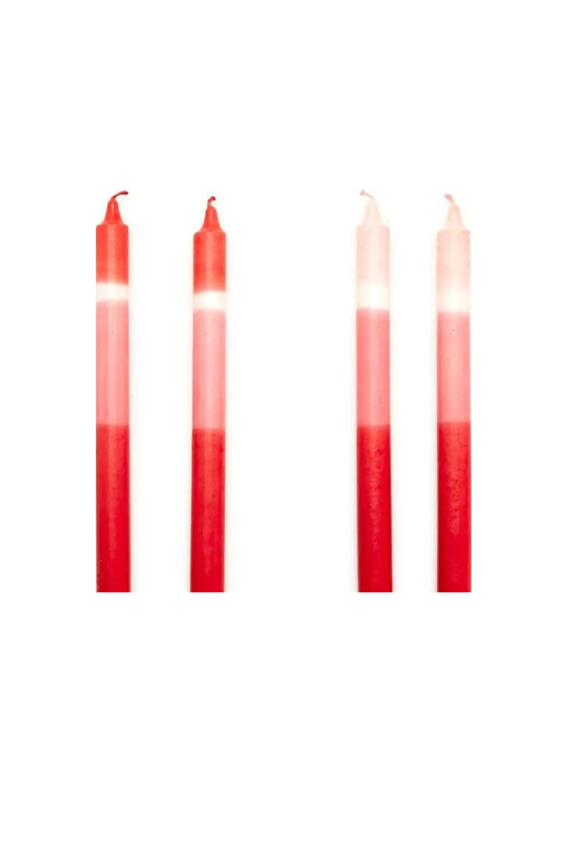 Color Block Taper Candles