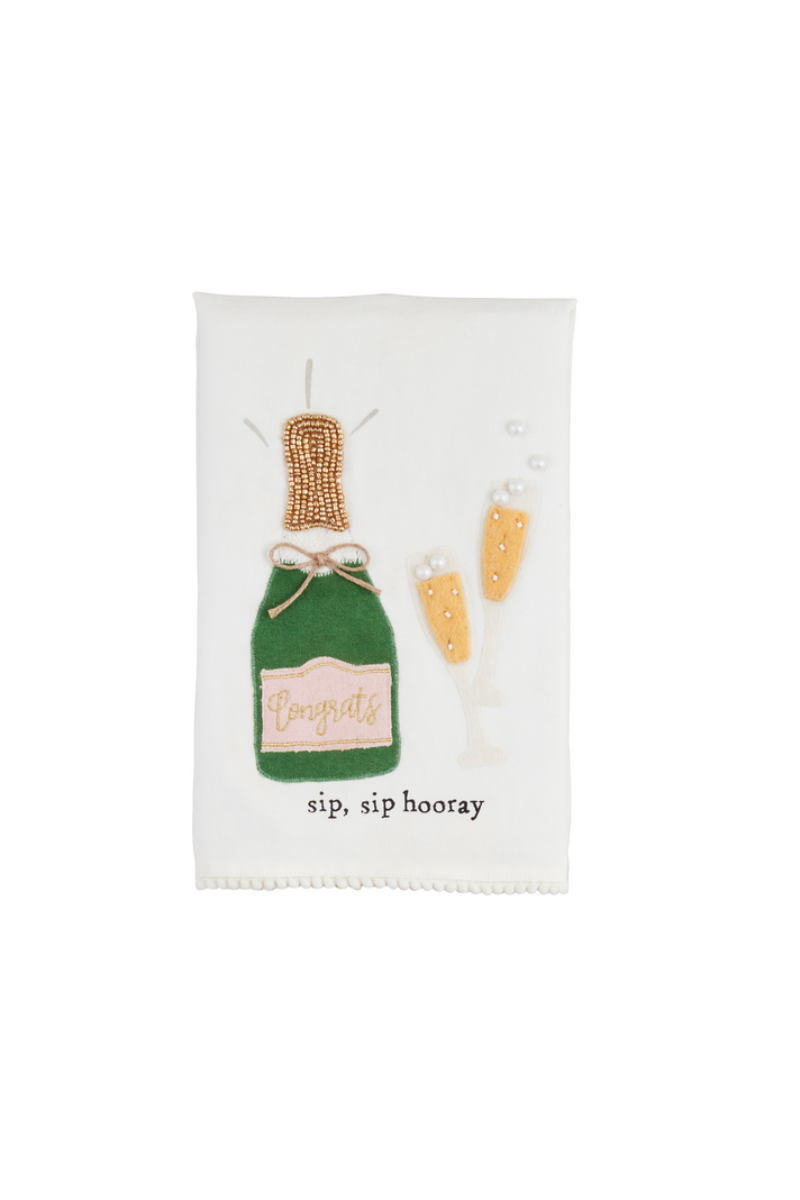 Sip Hooray Wedding Tea Towel