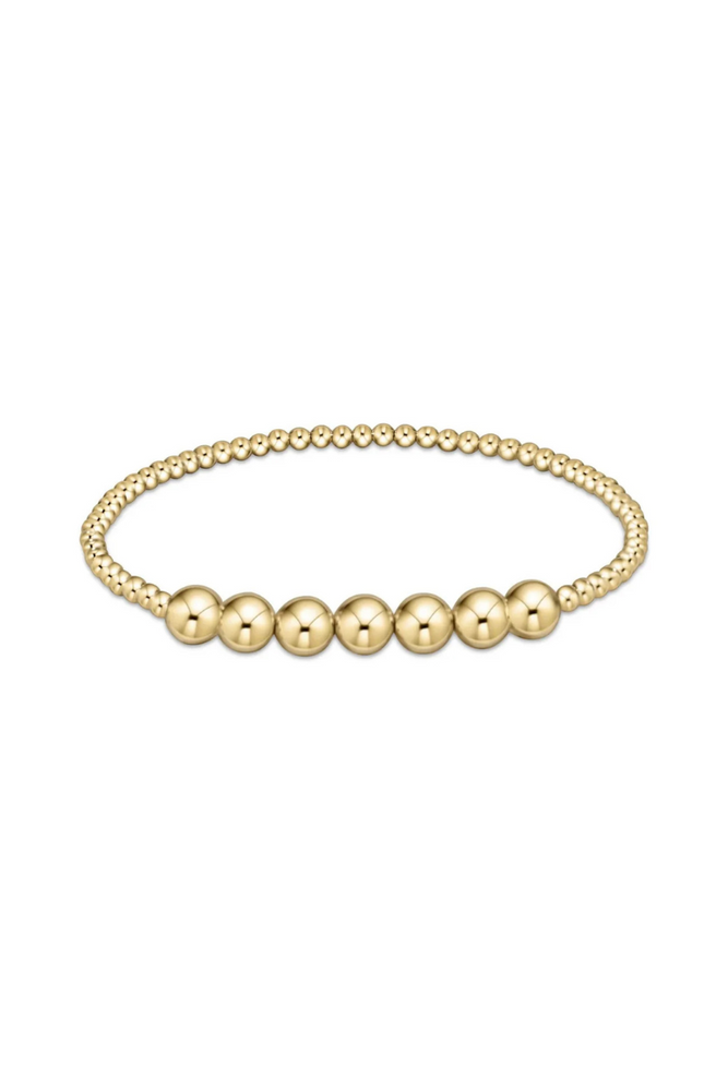 Classic Gold Beaded Bliss Bracelet 6mm