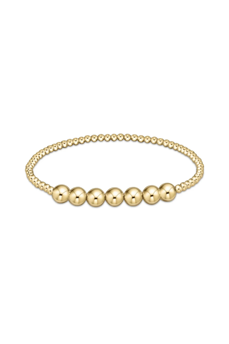 Classic Gold Beaded Bliss Bracelet 6mm