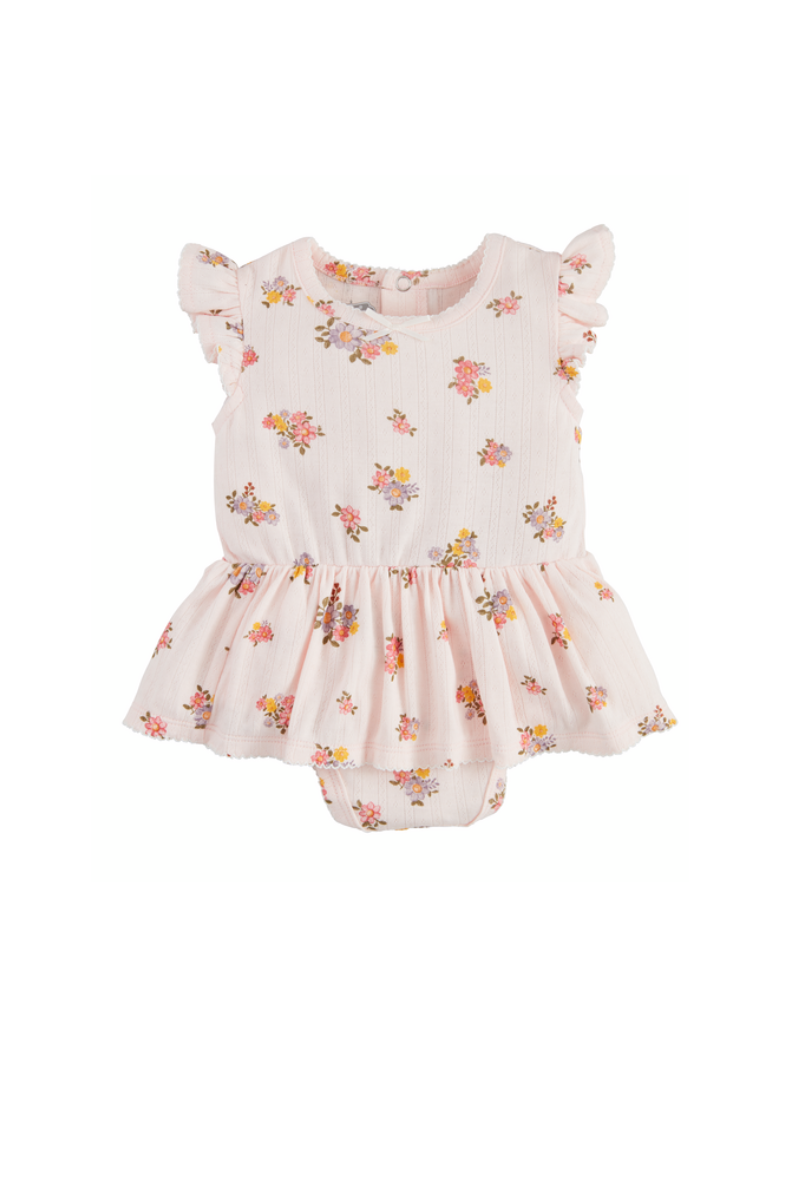 Pointelle Floral Crawler