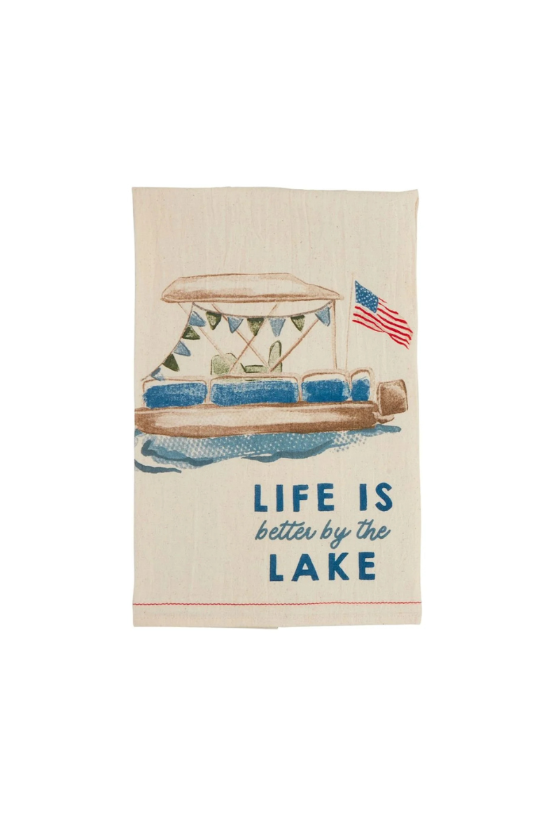 Lake Watercolor Towels