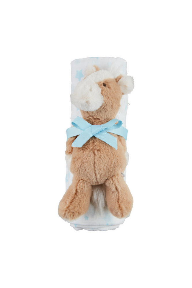 Snuggly Plush Rattles with Swaddle