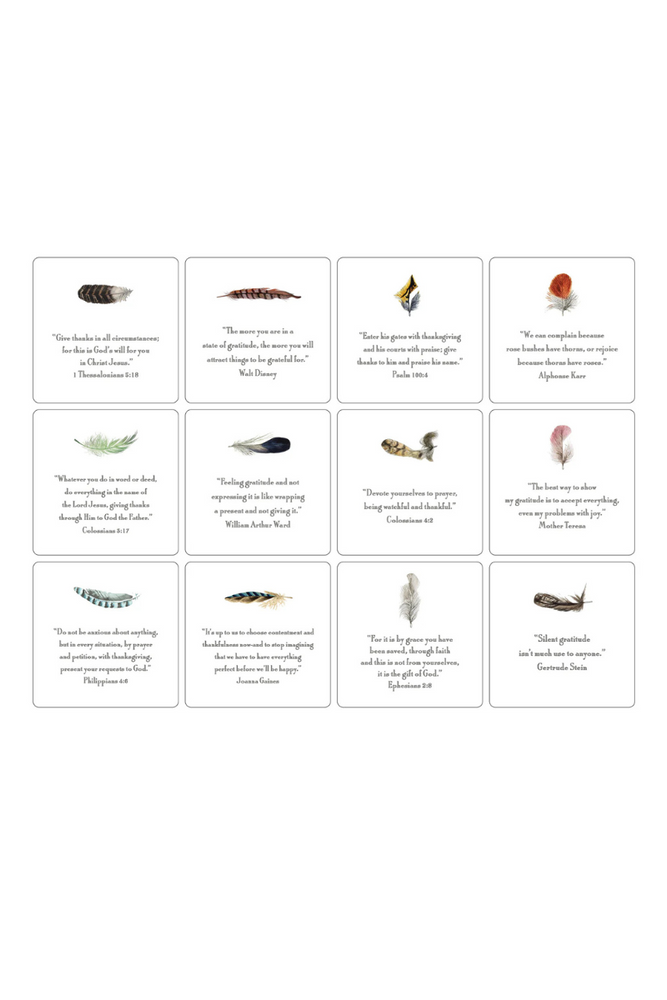 24 Verse Cards with Easel- Thankfulness