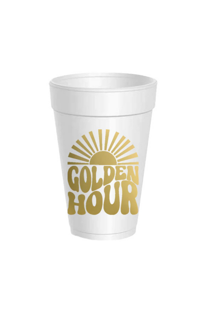 Golden Hour Styrofoam Cups (10 pack)