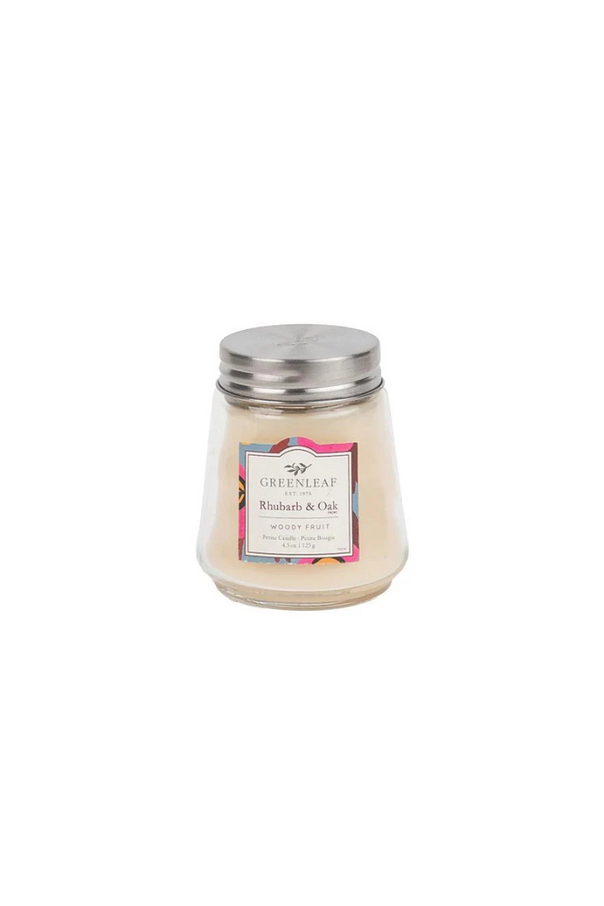 Greenleaf Rhubarb & Oak Petite Candle