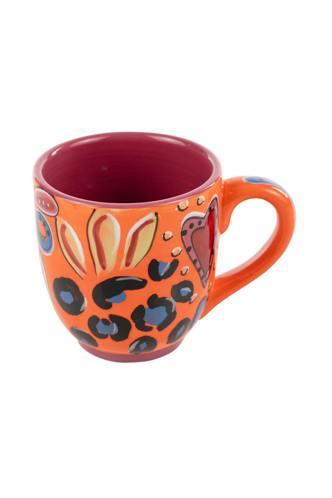 Orange & Pink Art Mug