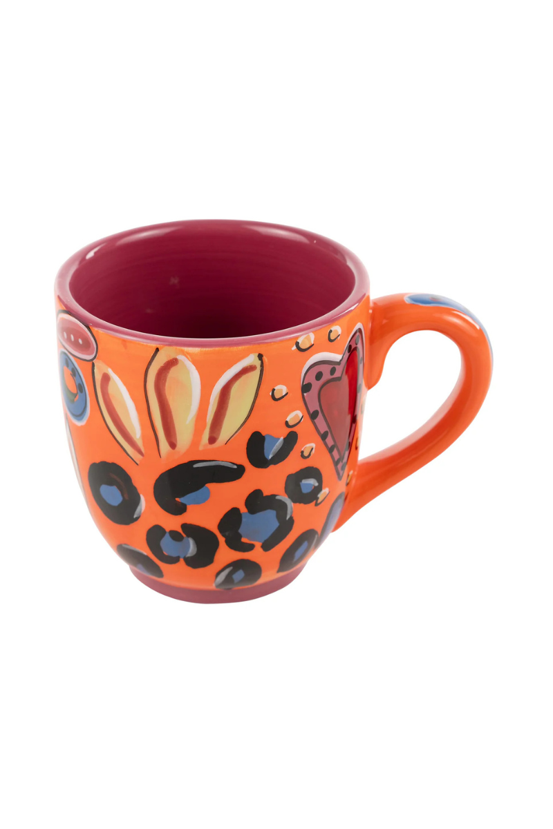 Orange & Pink Art Mug