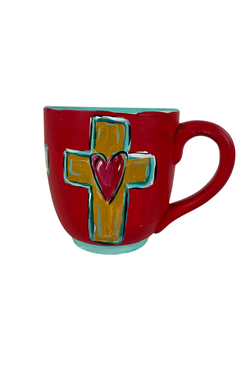 Heart Cross Mug