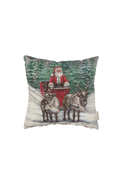 Santas Sleigh Pillow