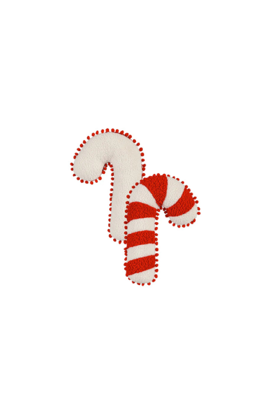 12"X 19" Candy Cane Shaped Pillow