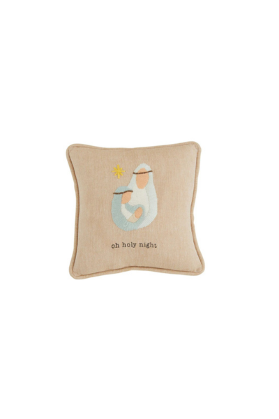 Oh Holy Mini Nativity Mini Pillow