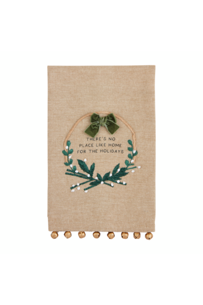 Jingle Bell White Christmas Tea Towels