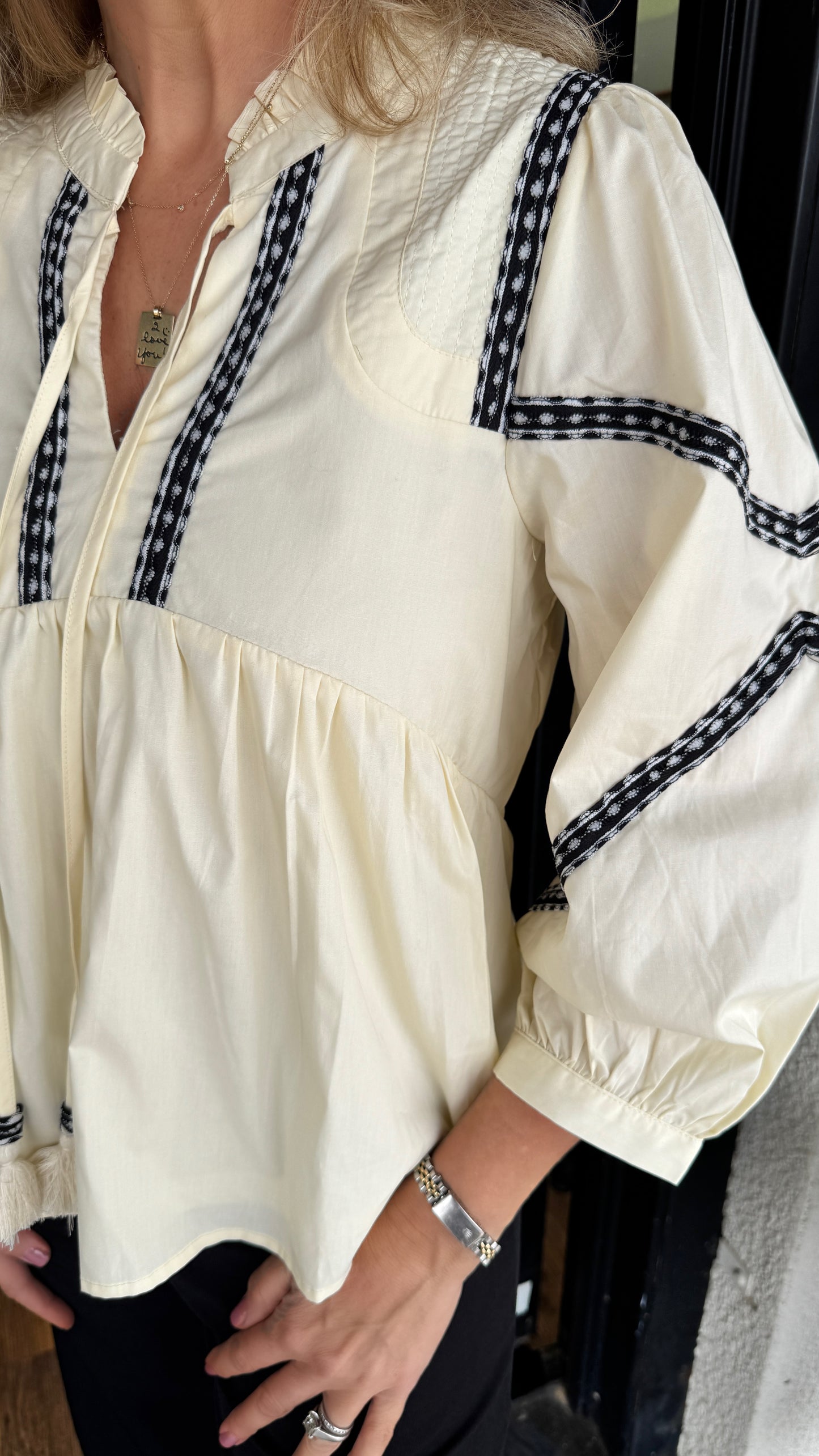 Hayes Top - Egg Shell