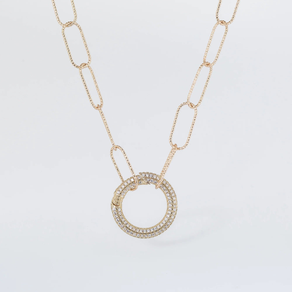 Circle Of Love Necklace- Coastal Grit