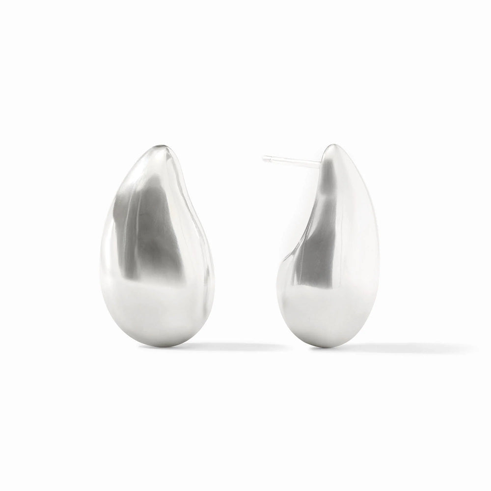 Wave Earring - Silver - M