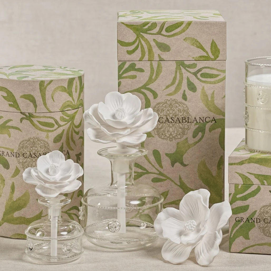 Zodax Grand Casablanca Wild Tuberose Porcelain Diffuser