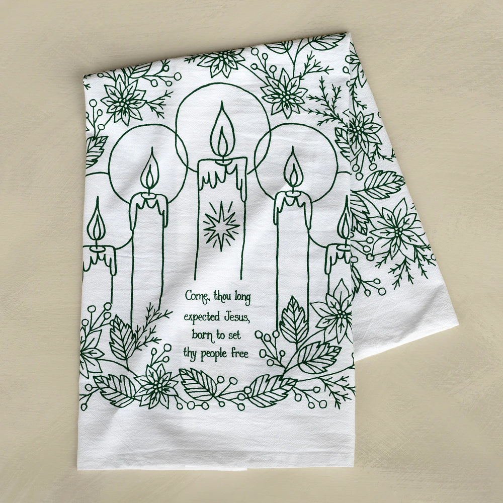 
                  
                    Come Thou Long Expected Jesus Christmas Tea Towel
                  
                