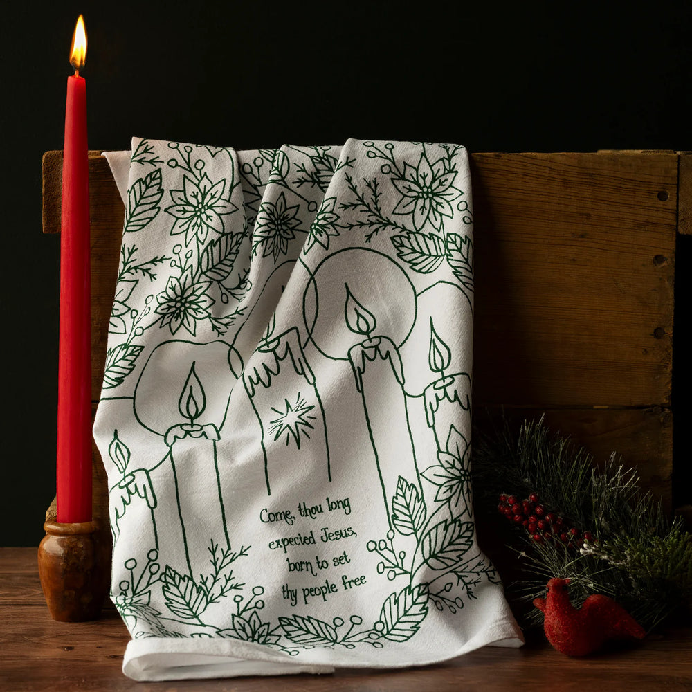 
                  
                    Come Thou Long Expected Jesus Christmas Tea Towel
                  
                