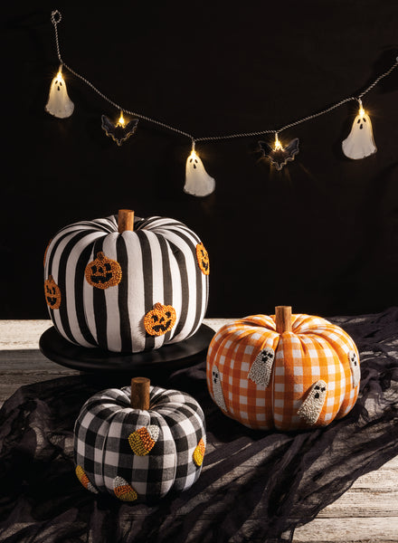 Candy Beaded Pumpkin - Small