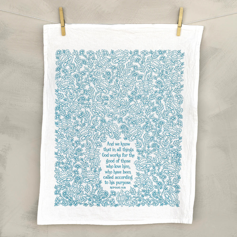 In All Things Scripture Tea Towel