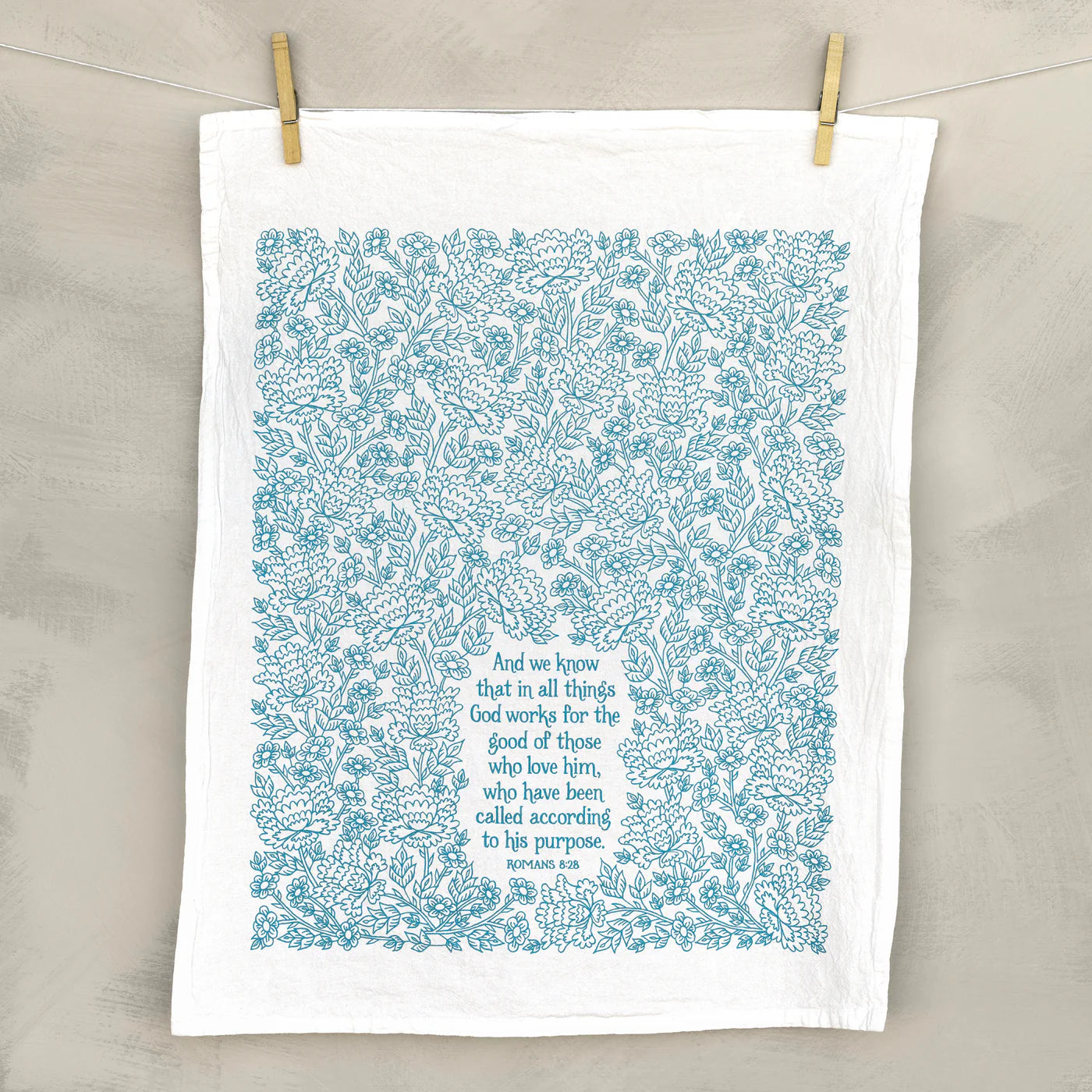 In All Things Scripture Tea Towel