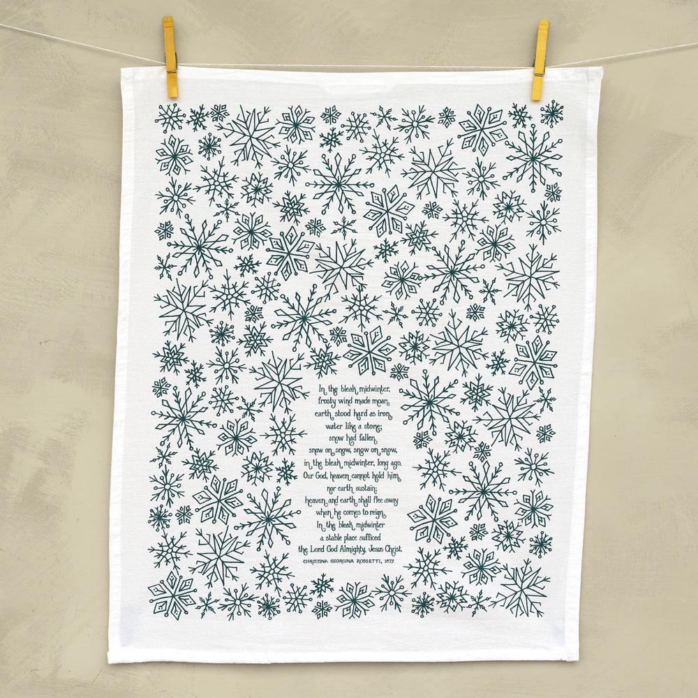In the Bleak Midwinter Christmas Tea Towel