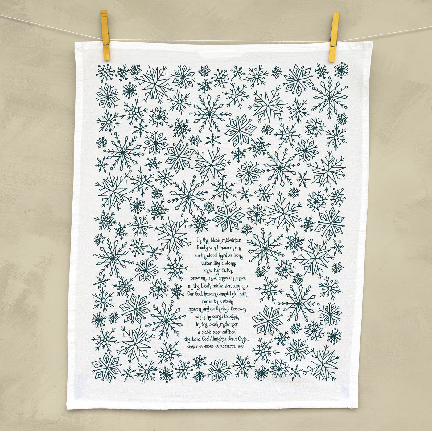 In the Bleak Midwinter Christmas Tea Towel