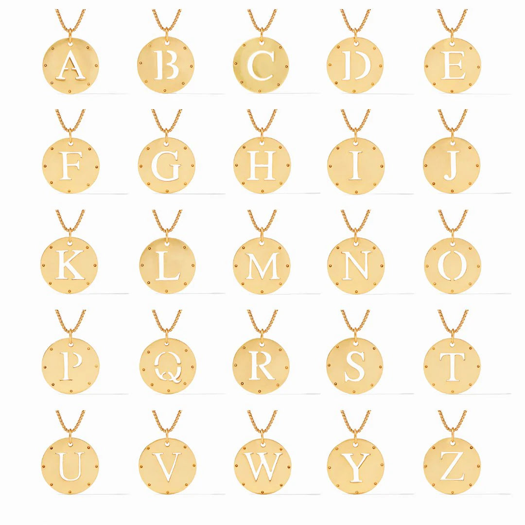 Julie Vos Monogram Pendant Necklace