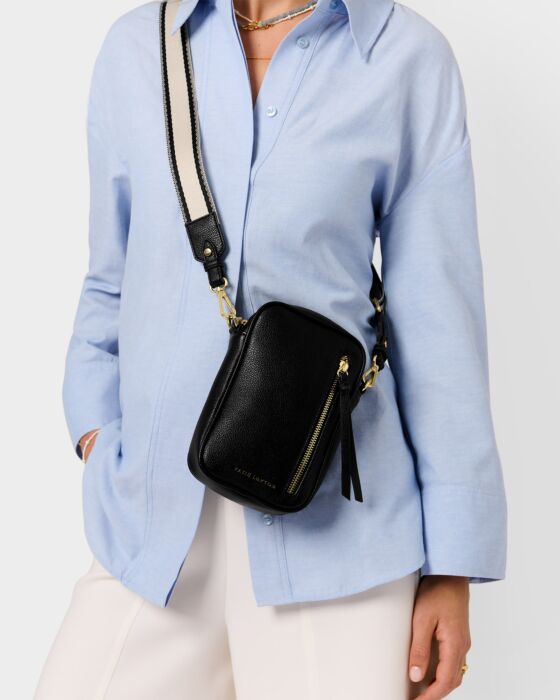 Hallie Small Crossbody Bag - Black