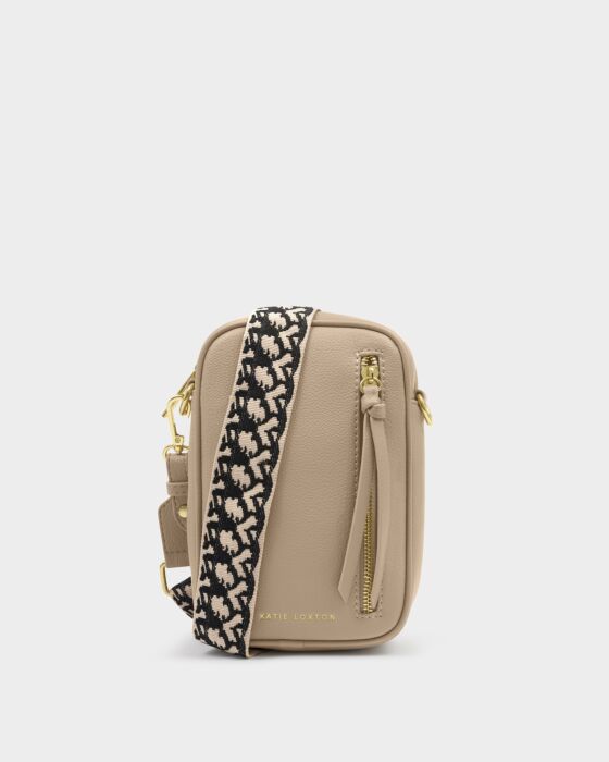 Hallie Small Crossbody Bag - Light Taupe