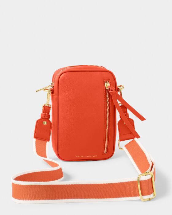 Hallie Small Crossbody Bag - Deep Orange