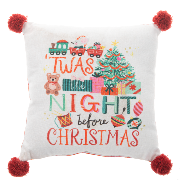 Twas The Night Before Christmas 9"X9" Mini Pillow